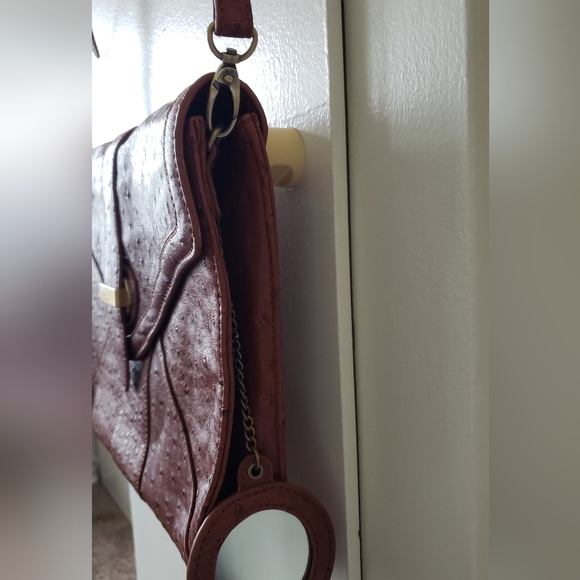 Vintage Koret Ostrich Satchel Crossbody Messenger bag - Picture 3 of 7